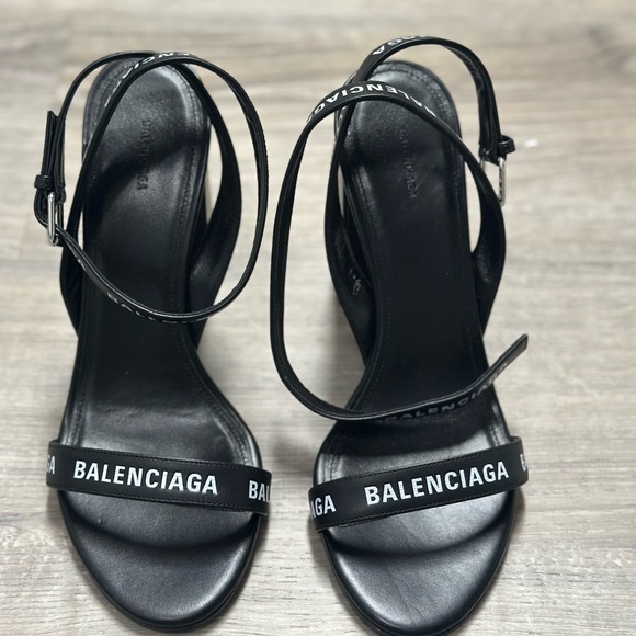 Balenciaga Black Strappy Sandals - Picture 2 of 12